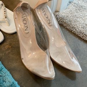 Clear heels